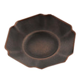 Maxbell Retro Red Alloy Teacup Coaster Coffee Cup Mat for Kung Fu Tea Fittings