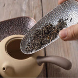 Max Vintage Alloy Tea Spoon Coffee Scoop Chinese Tea Scoop Shovel Retro Red