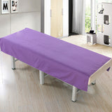 Waterproof Oil Proof Cosmetic Massage Bed Flat Sheet Cover 120x190cm Purple