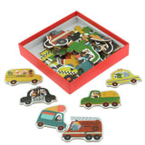 Max Kids Puzzles Toddlers Paper Jigsaw Puzzles for Baby Vehicle
