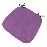 Chair Pads Square Cotton Chair Cushion with Ties Soft Seat Pads purple