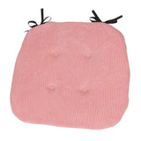 Chair Pads Square Cotton Chair Cushion with Ties Soft Seat Pads pink