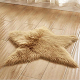 Max Maxb Plush Shaggy Area Rugs Fluffy Floor Carpet for Bedroom Bedside Khaki