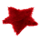 Max Maxb Plush Shaggy Area Rugs Fluffy Floor Carpet for Bedroom Bedside Red