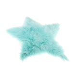 Max Plush Shaggy Area Rugs Fluffy Floor Carpet for Bedroom Bedside Light Blue