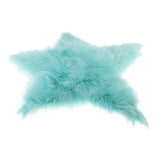 Max Plush Shaggy Area Rugs Fluffy Floor Carpet for Bedroom Bedside Light Blue