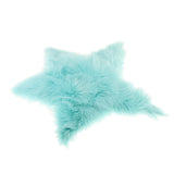 Max Plush Shaggy Area Rugs Fluffy Floor Carpet for Bedroom Bedside Light Blue