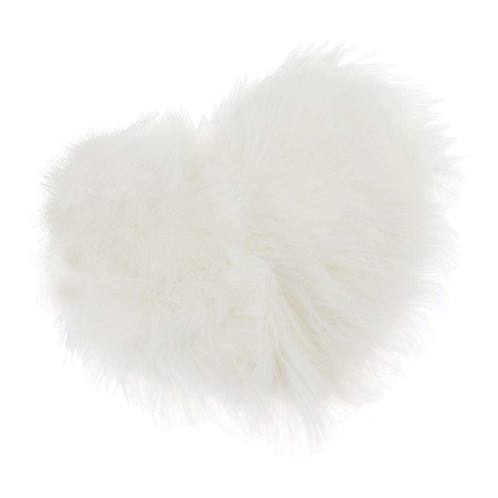 Max Heart Shape Shaggy Area Rugs Fluffy Floor Carpet for Bedroom Bedside 30x40cm