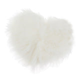 Max Heart Shape Shaggy Area Rugs Fluffy Floor Carpet for Bedroom Bedside 30x40cm
