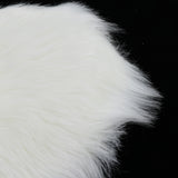 Max Heart Shape Shaggy Area Rugs Fluffy Floor Carpet for Bedroom Bedside 30x40cm