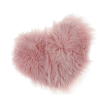 Max Heart Shaped Love Area Rug Fluffy Shaggy Carpet Mat for Bedroom Pink 30x40cm