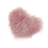 Max Heart Shaped Love Area Rug Fluffy Shaggy Carpet Mat for Bedroom Pink 30x40cm
