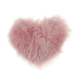 Max Heart Shaped Love Area Rug Fluffy Shaggy Carpet Mat for Bedroom Pink 30x40cm