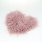 Max Heart Shaped Love Area Rug Fluffy Shaggy Carpet Mat for Bedroom Pink 30x40cm