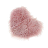 Max Heart Shaped Love Area Rug Fluffy Shaggy Carpet Mat for Bedroom Pink 30x40cm