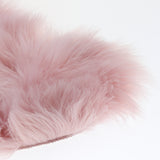 Max Heart Shaped Love Area Rug Fluffy Shaggy Carpet Mat for Bedroom Pink 30x40cm