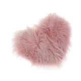 Max Heart Shaped Love Area Rug Fluffy Shaggy Carpet Mat for Bedroom Pink 30x40cm