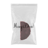 Max Half Round Artificial Wool Sheepskin Floor Mat Fluffy Floor Mat Wine Red