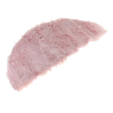 Max Half Round Artificial Wool Sheepskin Floor Mat Fluffy Floor Mat Pink