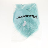 Max Half Round Artificial Wool Sheepskin Floor Mat Fluffy Floor Mat Light Blue