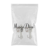 Max 1 Pair Apple Shape Curtain Hook Holder Wall Mounted Curtain Hold Silver - Aladdin Shoppers