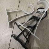 Max Set of 2Pcs Aluminium Alloy Curtain Pole Rod Wall Bracket Hook Holder White - Aladdin Shoppers