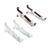 Max Thicken Curtain Rod Brackets Adjustable Curtain rod Holder 2.8cm Dia White - Aladdin Shoppers
