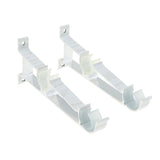 Max Thicken Curtain Rod Brackets Adjustable Curtain rod Holder 2.8cm Dia White - Aladdin Shoppers