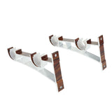 Max 2Pcs Aluminum Alloy Curtain Double Pole Bracket Redwood for Dia 28mm Rod - Aladdin Shoppers