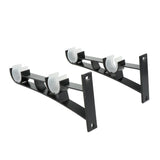 Max Double Curtain Rod Brackets Window Drapes Rods Holder Black - Aladdin Shoppers