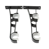 Max Double Curtain Rod Brackets Window Drapes Rods Holder Black - Aladdin Shoppers