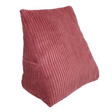 Wedge Reading Pillow Sofa Bed Rest Cushion for Adults Kids Wine Red