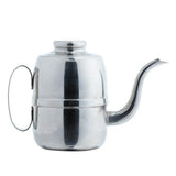 Max 1 Piece Stainless Steel Fine Mouth Hand-Flushed Coffee Pot with Ears 500ml - Aladdin Shoppers