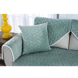 Max Soft Plush Quilted Square Throw Pillow Case Cushion Covers  Green