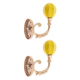 Max Pretty Window Curtain Tie Backs Drapes Holdback Traditional Yellow