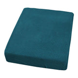 Stretch Dacron Sofa Couch Seat Cushion Cover Blackish Green 1 Seater