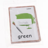 Max 12Pcs/set Kindergarten Kids Toddlers Learn to Read Flash Cards Color