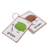 Max 12Pcs/set Kindergarten Kids Toddlers Learn to Read Flash Cards Color