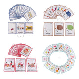 Max 12Pcs/set Kindergarten Kids Toddlers Learn to Read Flash Cards Color