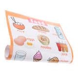 Max Children Educational Wall Chart Posters School Kids Learning Food
