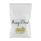 Maxbell  20pcs Wooden Thumb Tacks Push Pins Flower Head Office Thumbtack Yellow