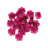 Max 20pcs Wooden Thumb Tacks Push Pins Flower Head Office Thumbtack Rose Red - Aladdin Shoppers
