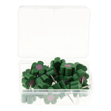 Max 20pcs Wooden Thumb Tacks Push Pins Flower Head Office Thumbtack Green - Aladdin Shoppers