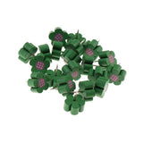 Max 20pcs Wooden Thumb Tacks Push Pins Flower Head Office Thumbtack Green - Aladdin Shoppers