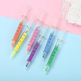 Maxbell 10 Pieces Creative Highlighter Pens Fluorescent Marker for Kids Pink