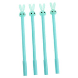 Max 4Pcs School Office Cute Rabbit Gel Pens Ball Point Pen Roller pen Light Blue - Aladdin Shoppers
