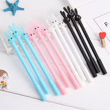Max 4Pcs School Office Cute Rabbit Gel Pens Ball Point Pen Roller pen Light Blue - Aladdin Shoppers