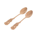Max Pack of 2 Stainless Steel Soup Coffee Spoon with Long Handle Rose Gold - Aladdin Shoppers