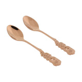 Max Pack of 2 Stainless Steel Soup Coffee Spoon with Long Handle Rose Gold - Aladdin Shoppers