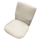 Rotating Computer Office Chair Covers Anti-Dust Dining Chair Cream Colored